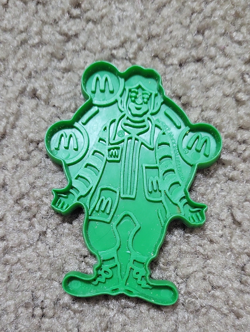 Vintage 1987 McDonald's  Ronald McDonald Cookie Cutter